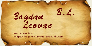 Bogdan Leovac vizit kartica